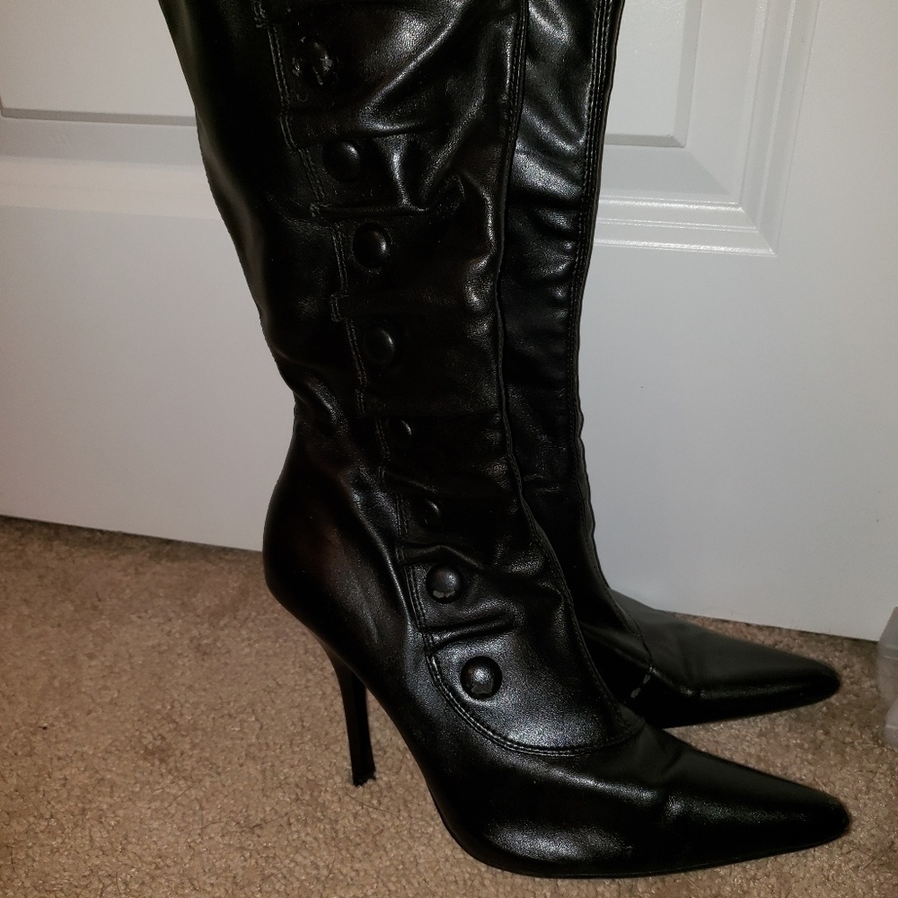 Black Leather Boots
